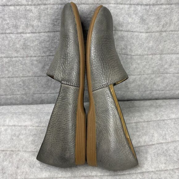 Dansko Gray Leather Flats - Picture 6 of 9